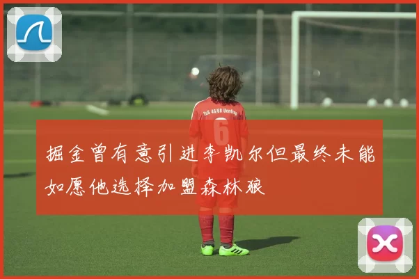 掘金曾有意引进李凯尔但最终未能如愿他选择加盟森林狼